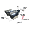 Двоен Накрайник за Ауспух Akrapovic 61mm-Накрайници за ауспух%