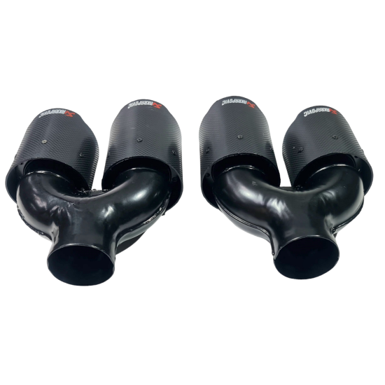Комплект ( Ляв и Десен) Двоен Накрайник за Ауспух Akrapovic 61mm-Накрайници за ауспух%