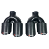 Комплект ( Ляв и Десен) Двоен Накрайник за Ауспух Akrapovic 61mm-Накрайници за ауспух%