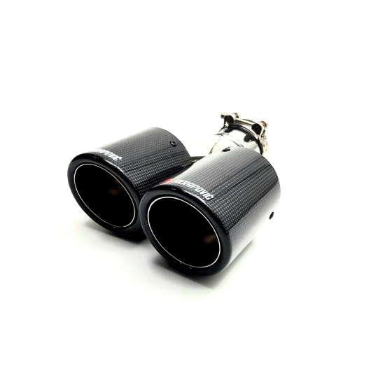 НАКРАЙНИК АУСПУХ -Akrapovic Двоен-63мм. -ляв 1052-63 L