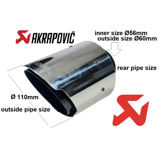 Накрайник за Ауспух Akrapovic 60mm-Накрайници за ауспух%