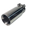 Накрайник за аупух хром/ Shine CH 60-63mm