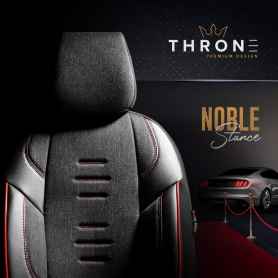 Луксозна Ортопедична Тапицерия / Калъфи за предни и задни седалки THRONE DESING