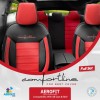 Луксозна Ортопедична Тапицерия / Калъфи за предни и задни седалки COMFORTLINE DESING, Червен цвят