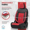 Луксозна Ортопедична Тапицерия / Калъфи за предни и задни седалки COMFORTLINE DESING, Червен цвят