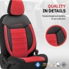 Луксозна Ортопедична Тапицерия / Калъфи за предни и задни седалки COMFORTLINE DESING, Червен цвят