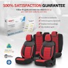 Луксозна Ортопедична Тапицерия / Калъфи за предни и задни седалки COMFORTLINE DESING, Червен цвят