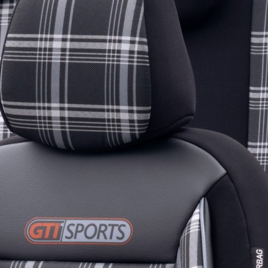 Луксозна Ортопедична Тапицерия / Калъфи за предни и задни седалки GTI SPORT