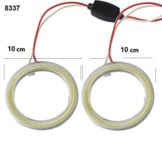 LED /дневна/ Ейнджъл-Ринг 10см. (2бр.) -8337