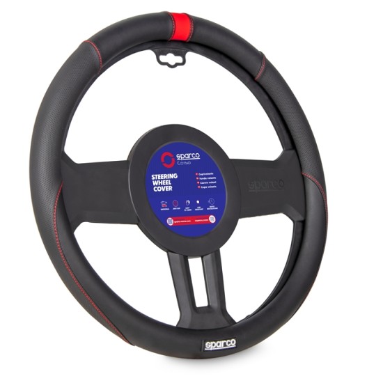 Калъф за волан SPARCO - SPS124RD - 38см - М-Калъфи за волани%
