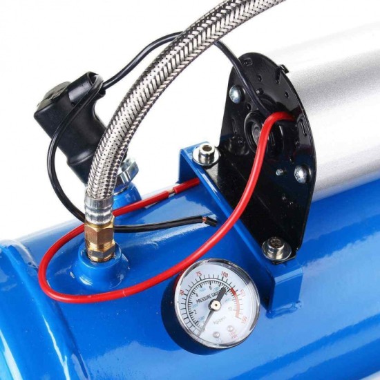 Компресор За Въздух Под Налягане, 12V, 150psi, 8 Бара, 6 литра, За Тромби, Помпене, Боядисване и др-Компресори и помпи%