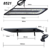 LED /дневни/ СВЕТЛИНИ ъгъл S5 2бр-15W -8521-черв-LED светлини%