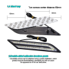 LED /дневни/ СВЕТЛИНИ ъгъл S5 2бр-15W -8521-черв-LED светлини%