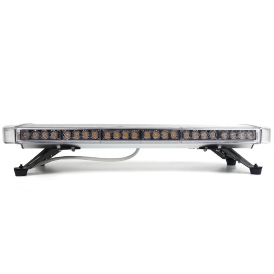 76.2 см 56 LED ЛЕД мощна аварийна диодна сигнална лампа блиц 12-24V 15 режима на работа жълта оранжева светлина E-Mark Е9 за пътна помощ платформа снегорин багер и др.-Сигнални лампи / Маяци%