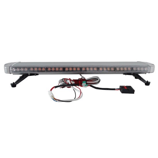 96.5 см 72 LED ЛЕД 72W мощна аварийна диодна сигнална лампа блиц 12-24V 15 режима на работа жълта оранжева светлина E-Mark Е9 за пътна помощ платформа снегорин багер и др.-Сигнални лампи / Маяци%