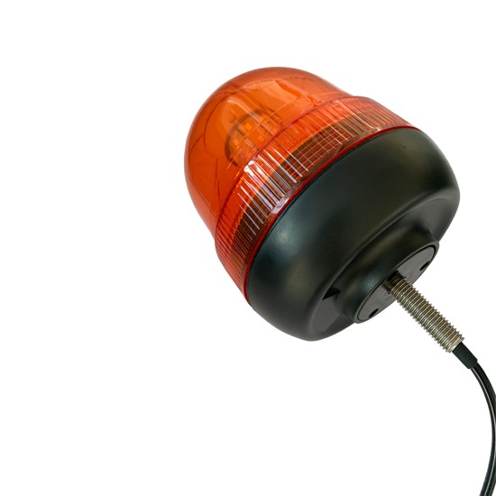 ЛЕД LED Сигнална Лампа, Аварийна Светлина , Маяк, Буркан, Оранжева Жълта,Е-Mark E9 12V - 24V, за трактори, комбайни, репатраци, снегорини, аварийни автомобили и др.-Сигнални лампи / Маяци%