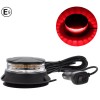 24W Led Лед Сигнална Лампа, Маяк, Диодна светлина, Буркан, Въртяща се светлина, с Магнит и Вендуза 12V - 24V с магнит Е9 E-Mark червена светлина