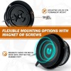 24W Led Лед Сигнална Лампа, Маяк, Диодна светлина, Буркан, Въртяща се светлина, с Магнит и Вендуза 12V - 24V с магнит Е9 E-Mark червена светлина-Сигнални лампи / Маяци%