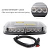 12V 24V Лед Led Диодна Мощна Аварийна Сигнална Лампа Буркан с Магнит 15 режима Бяло Стъкло За Пътна Помощ Платформа Снегорин и др.-Сигнални лампи / Маяци%