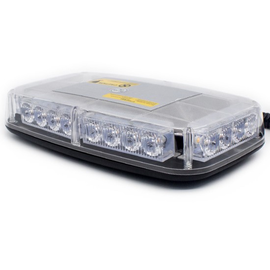 12V 24V Лед Led Диодна Мощна Аварийна Сигнална Лампа Буркан с Магнит 15 режима Бяло Стъкло За Пътна Помощ Платформа Снегорин и др.-Сигнални лампи / Маяци%
