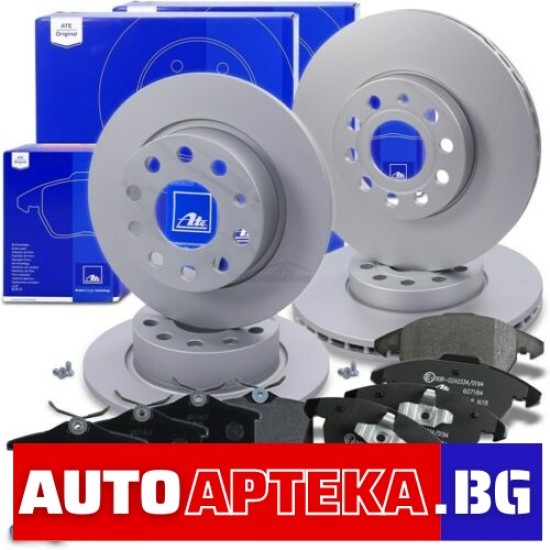 Предни и задни Дискове + Накладки, За AUDI A3 SEAT LEON SKODA VW GOLF 5 6