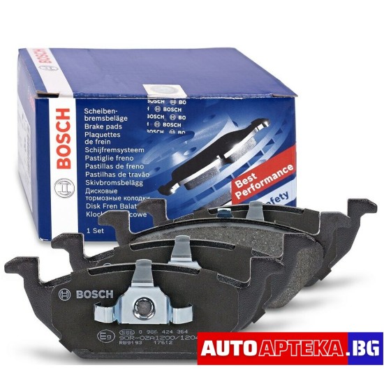 BOSCH Предни Дискове и Накладки за AUDI A1 SEAT SKODA FABIA 2 3 VW POLO 6R