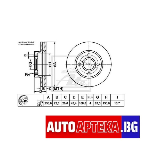 ATE Предни дискове и накладки за  FORD FIESTA 4 5, FUSION KA, MAZDA 2, DY 121 3-та-Дискове и накладки%