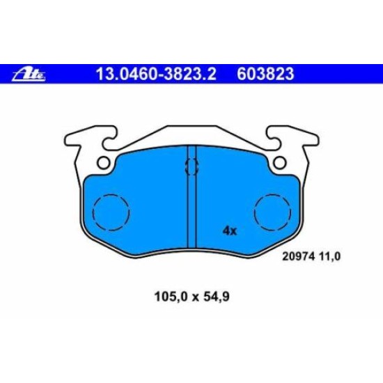ATE Предни  Дискове и Накладки за PEUGEOT 206-Дискове и накладки%