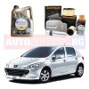 Комплект Масло TOTAL  + Филтри  DENCKERMANN  за PEUGEOT 307 (3A/C) 1.6 HDi 110 / 109hp/2004-2009
