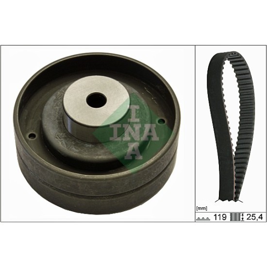 SKF Ангренажен ремък +  ролка  за AUDI 100 VOLVO 240 740 940 VW LT