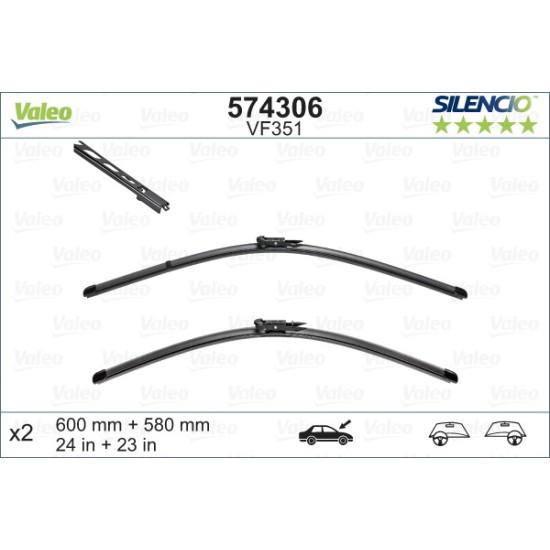 Чистачки VALEO за BMW 5 (E60,E61)  2003-2010г