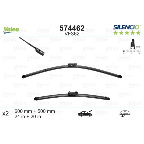 Чистачки VALEO за AUDI А4 (8K2,B8) 2006-2016г