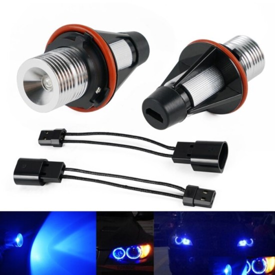 Диод за ангелско око 5W Сини - E39,E53,E60,E61,E64 2бр/к-т-LED крушки за фарове%