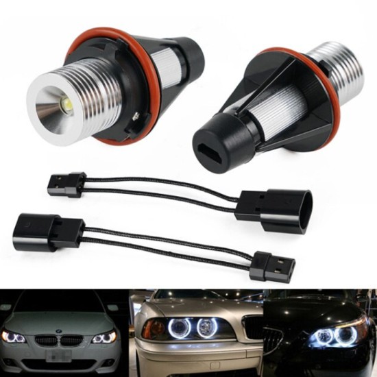 Диод за ангелски очи- 5W Бели - BMW-E39,E53,E60,E61,E64 -комплект 2бр.