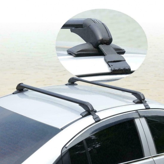Алуминиеви напречни греди за таван с  товаримост до 150 кг, черен цвят-Автобоксове и напречни греди за багажници%