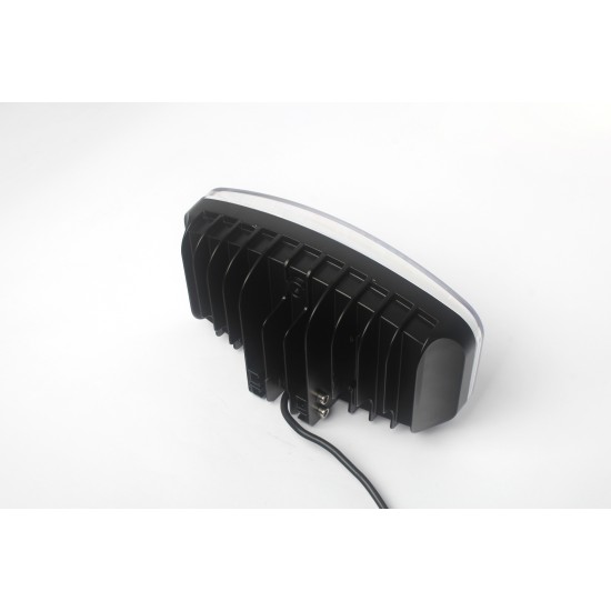 80W LED Лед Фар Халоген С Три Функции Неон ефект Бяло-Жълто/Оранжево Neon  4100lm 12V - 24V E-Mark Подходящ За DAF MAN Scania Volvo Iveco 24,5см x 13,9см-LED светлини / Фарове / Задни светлини%