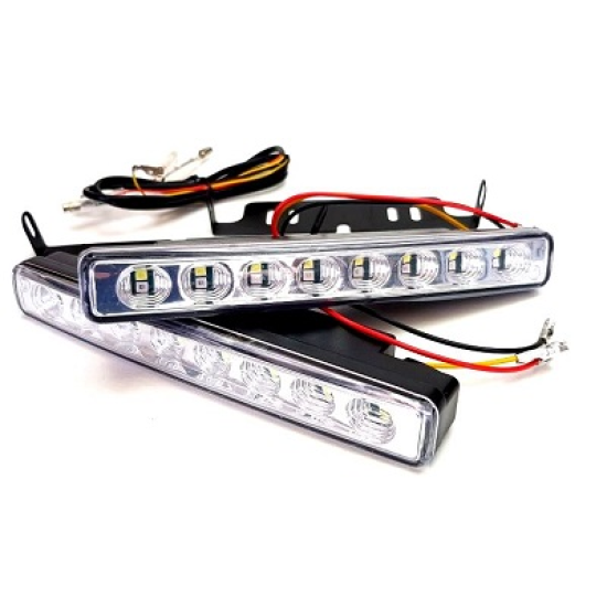 Халоген диоден с Мигач -LED 2бр.к-т - (63205)