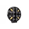 LED Халоген Фар Бял - Оранжев , Диоден, Габарит Ø 218 мм 12V, 24V, 12 Диода, за джип, камион, трактор, багер, земеделски машини и др-Халогени%