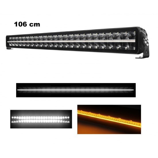 Ново поколение 106 cm / 42 Инча 12V - 24V Led Bar Лед Бар Пиано Дизайн, Супер Мощен Диоден прожектор / Бяла и оранжева свелина, габарит, Мъгла , Високо Качество, Ново поколение 17000LM 