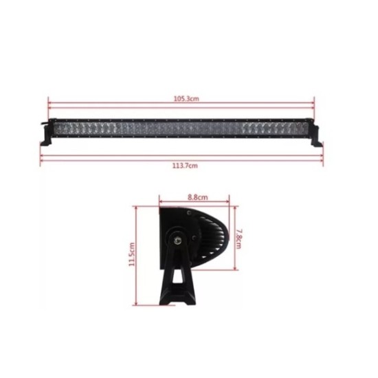 105См 240W Мощен 4D 4Д Епистар Led Bar Лед Диоден Бар Прожектор 12V 24V 14400 Лумена-LED барове%