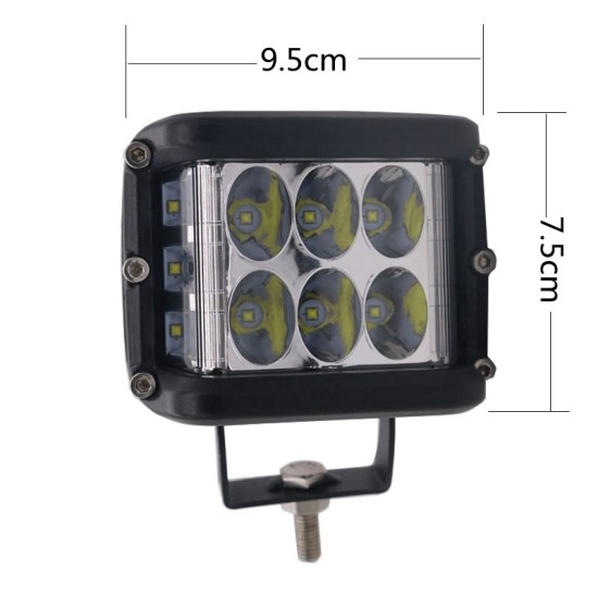45W LED BAR ЛЕД БАР ДИОДЕН ФАР ПРОЖЕКТОР ХАЛОГЕН 12-24V DUAL