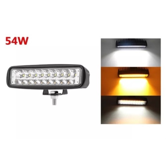 15.5 См 54W Мощен Лед Бар Led Халоген Лампа Прожектор с Мигач 12V 24V