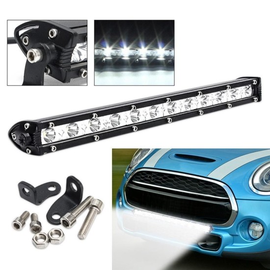 34 См Мощен LED бар с насочена Spot светлина 36W 12 LED 12V 24V АТВ, Джип, 4х4, Offroad, Камион-LED барове%