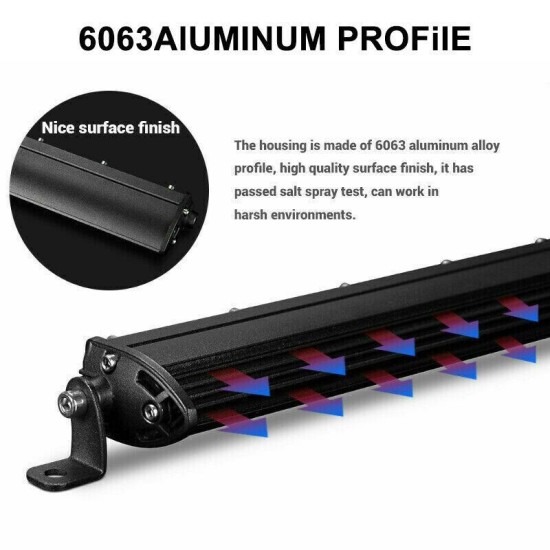 54 см LED Лед Диоден Бар , 9000 lm, 180W, Ултра Тънък, 12-24V, Комбинирана Combo - Flood и Spot Светлина-LED барове%