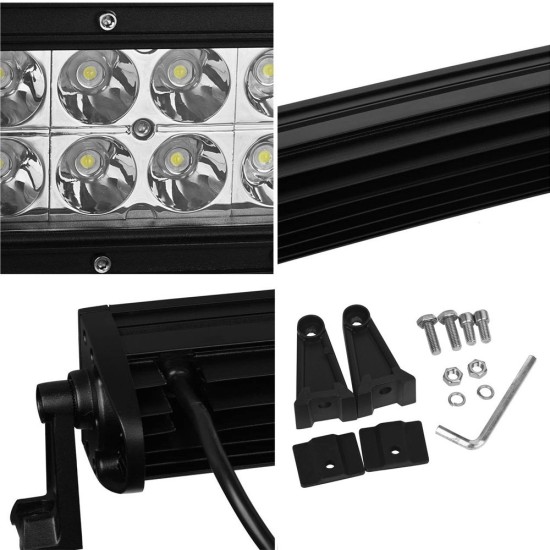 127 См Извит Мощен Led Бар 288w 96 Led 12v 24v Атв, Джип, 4х4, Offroad, Камион-LED барове%