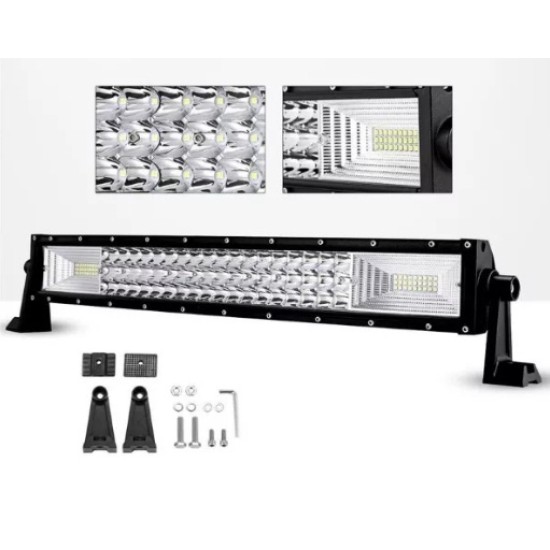 55 См 324W Мощен 7D 7Д Led Bar Лед Диоден Бар Прожектор 12V 24V