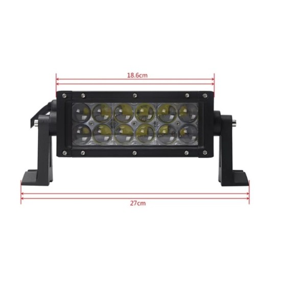 18.5 См 36W Мощен 4D 4Д Led Bar Лед Диоден Бар Прожектор 12V 24V 2520 Лумена-LED барове%