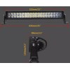 54См 120W Мощен 4D 4Д Епистар Led Bar Лед Диоден Бар Прожектор 12V 24V 7200 Лумена-LED барове%