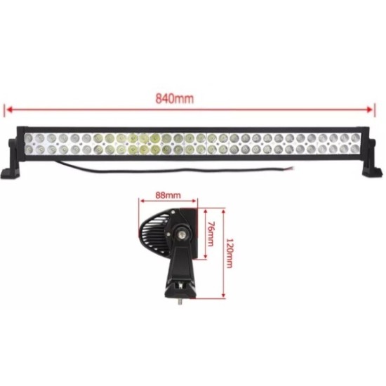 84 См 180W Мощен 4D 4Д Епистар Led Bar Лед Диоден Бар Прожектор 12V 24V 10800 Лумена-LED барове%