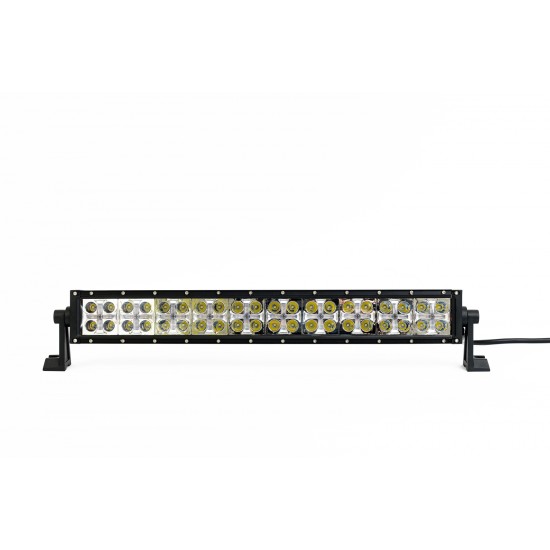 54 См Led Bar Лед Диоден Бар Прожектор Бяла и Оранжева, Жълта Светлина, Блиц, Флаш, CROSS DRL 120W 12V 24V